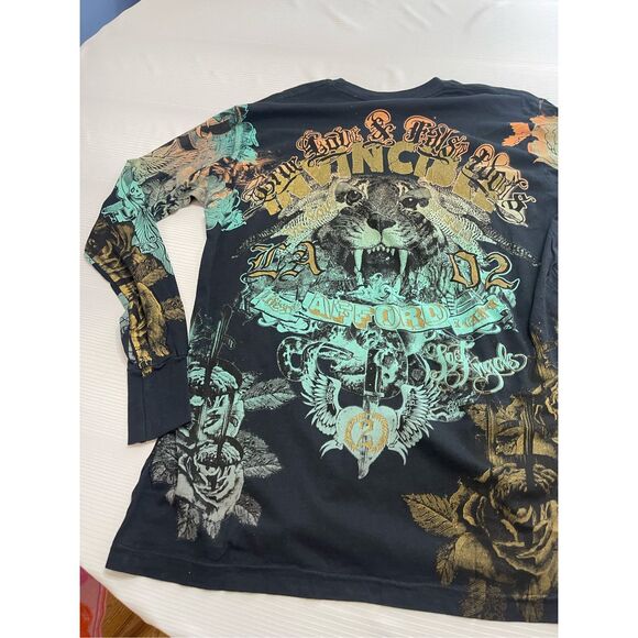 NWT True Love False Idols Black Long Sleeve Shirt Size Large New - Picture 12 of 13